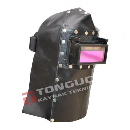 Kolormatik Deri Kaynakçı Baş Maskesi - Kapaklı Kolormatik Deri Kayn...